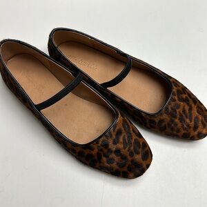 Madewell Calf-hair Greta flats in 8.5